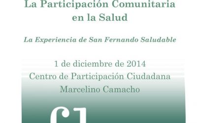 San Fernando Saludable. XVI Jornada. Programación – 1 de diciembre