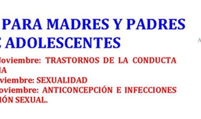 Talleres gratuitos de salud para padres y madres de adolescentes