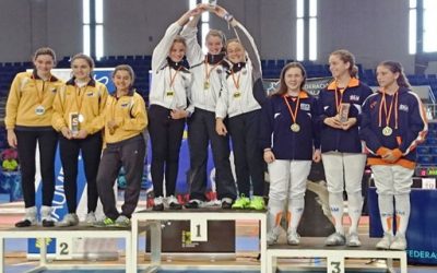 Una vecina campeona de España de esgrima individual y por equipos