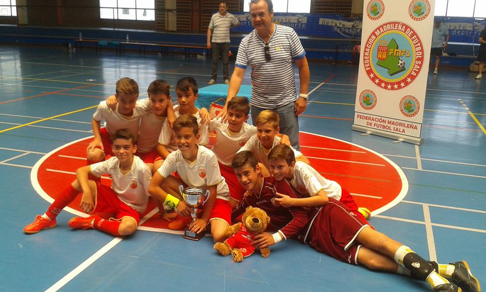 Rayo San Fernando Alevín FS Campeón Copa Federación Madrid