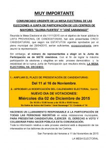 CARTEL URGENTE ELECCIONES JUNTA CENTROS MAYORES_13-11-15