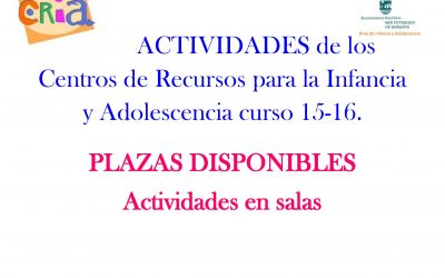 DIVERTILANDIA 29 Y 30 DE DICIEMBRE. Nuevas Actividades CRIA 2015 – 2016 Información, horarios e inscripciones. Plazas disponibles para el grupo de 4 a 12 meses de edad.