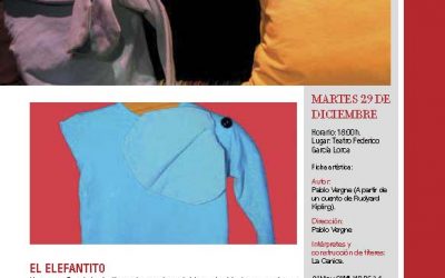 MARTES 29 DE DICIEMBRE. TEATRO. EL ELEFANTITO.