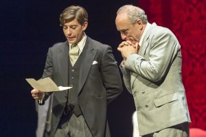 Ensayo general de la obra "El Discurso del Rey", dirigida por Magüi Mira, en el Teatro Español de Madrid.