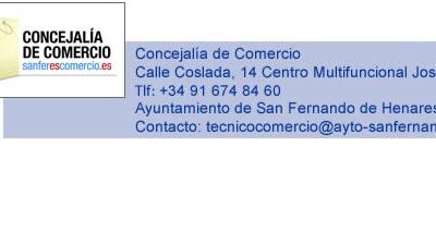 Comunicado Concejalía Comercio. Apoyo Comercio Local.