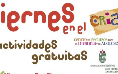 Actividades para los viernes en el CRIA de abril a junio.