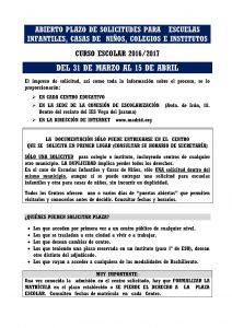 Informa escolarizacióncurso 2016-17