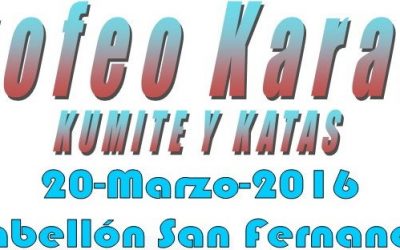 Trofeo Karate. Pabellón San Fernando. 20 de Marzo.