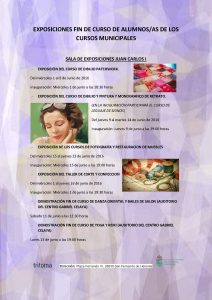 CARTEL EXPOSICIONES FIN DE CURSO DE ALUMNOS