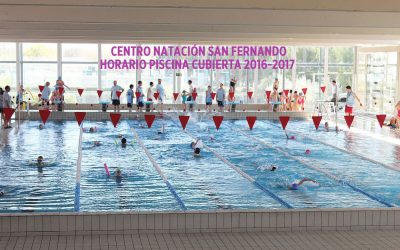 HORARIO PISCINA CUBIERTA. 2016-2017. CENTRO NATACIÓN SAN FERNANDO.