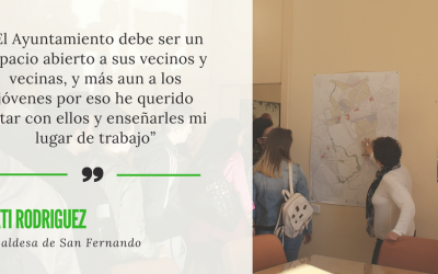 Visita de estudiantes de 4º ESO al despacho de Cati Rodriguez