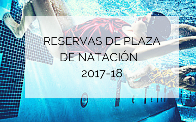 Reservas de plaza de natación de la temporada 2017-18