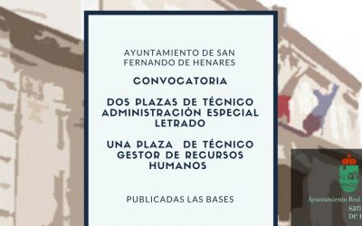 Anuncio Evaluación de la fase de concurso y resolución de las pruebas selectivas para la provisión de dos plazas de Técnicos de Administración Especial letrados