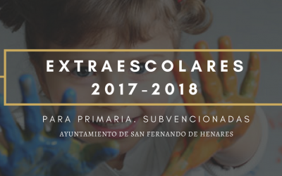 ACTIVIDADES EXTRAESCOLARES PARA PRIMARIA SUBVENCIONADAS