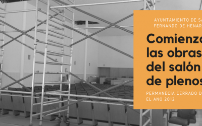 Comienzan las obras de reparación del salón de plenos