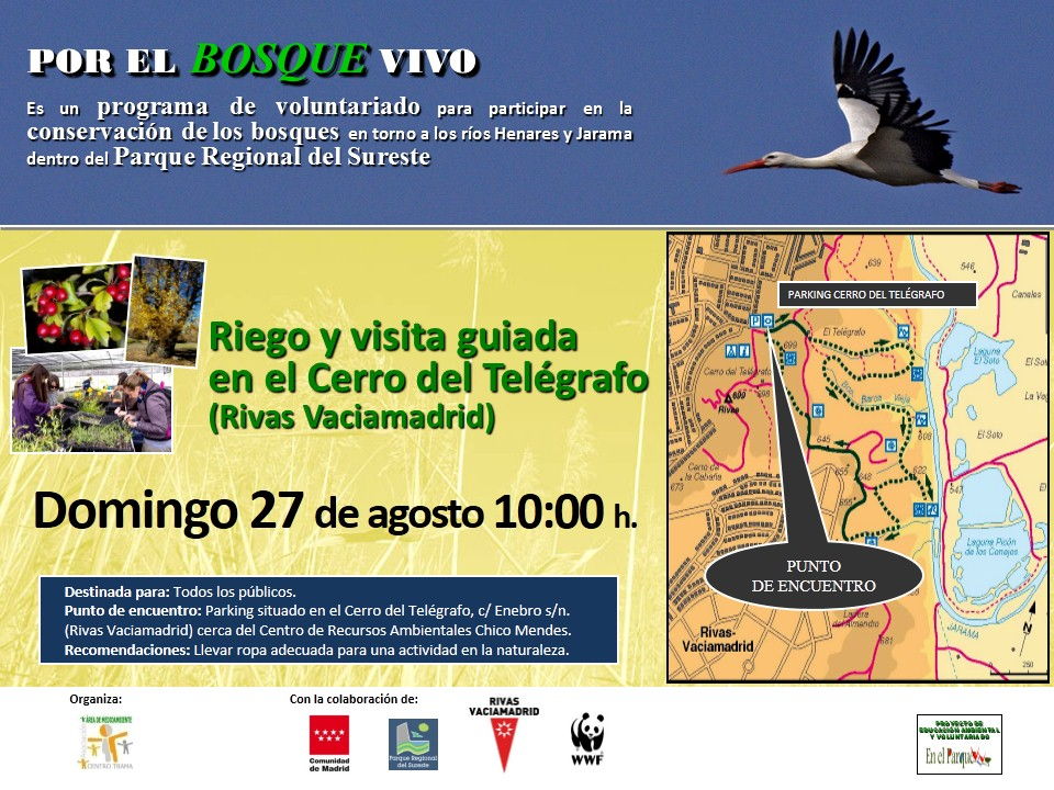 CARTEL POR EL BOSQUE VIVO 27 AGOSTO Rivas