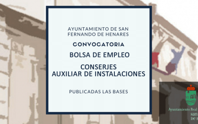 Resultado definitivo de la oposición para la creación de una Bolsa de Empleo de conserjes/auxiliares de instalaciones del Ayto. de San Fernando de Henares