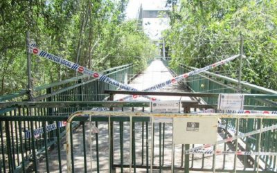 Se inician los trabajos de reparación del puente sobre el río Jarama a la altura de San Fernando de Henares