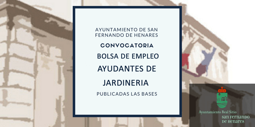 Decreto funcionamiento de la bolsa de empleo de Ayudantes de Jardinería