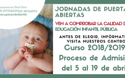 Jornadas de puertas abiertas en los centros de educación infantil