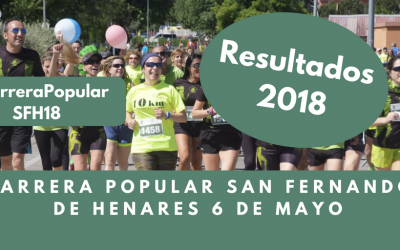 Resultados Carrera Popular 2018