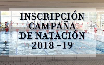 Inscripción de los nuevos alumnos para los cursos de Natación
