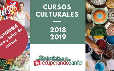 Cursos culturales 2018-2019. Sorteo y lista de cursos