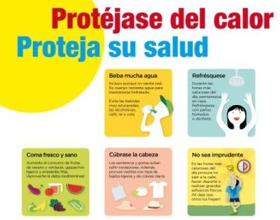 Consejos para nuestros/as mayores ante la ola de calor