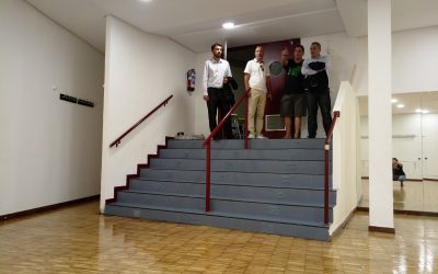 Obras de mejora en el Centro Cultural Gabriel Celaya, que recibirá a la nueva temporada en el mes de octubre con imagen renovada