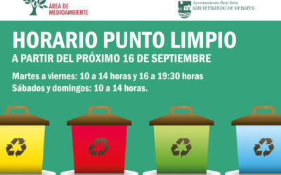 Nuevo horario del Punto Limpio