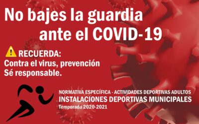 El área de Deportes pone en marcha protocolos de seguridad ‘anticovid’ ante el inicio de temporada