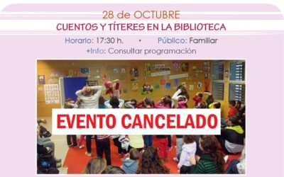 NOTA INFORMATIVA: Evento ‘Cuentacuentos’ cancelado