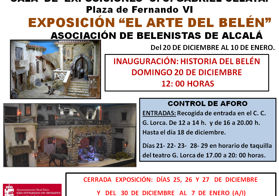 ‘El Arte del Belén’ llega al Centro Cultural Gabriel Celaya.