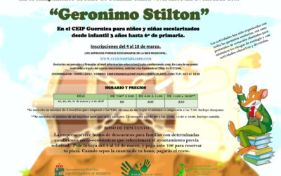 La Concejalía de Educación pone en marcha el Campamento Urbano de Semana Santa