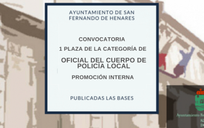 Convocatoria 1 Plaza de la categoría de OFICIAL DEL CUERPO DE POLICÍA LOCAL – PROMOCIÓN INTERNA