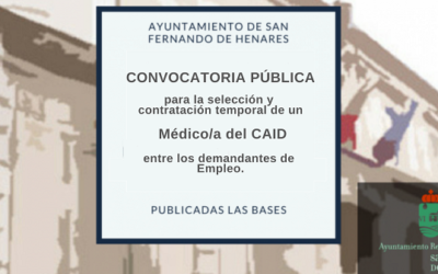 Anuncio resultado definitivo – contratación temporal de un Médico/a del CAID de entre los Demandantes de Empleo