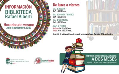 NOTA INFORMATIVA: Horario de verano en la Biblioteca Municipal ‘Rafael Alberti’