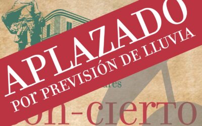 NOTA INFORMATIVA: APLAZADO ‘Con-Cierto Sentido’ de la EMMD ‘Joaquín de Luz’ ante la previsión de lluvia