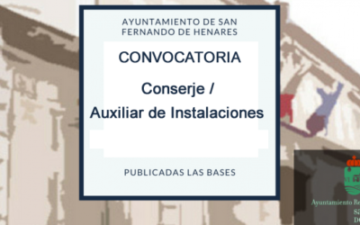 Bases para la selección y contratación temporal de Conserje / Auxiliar de Instalaciones de entre los Demandantes de Empleo