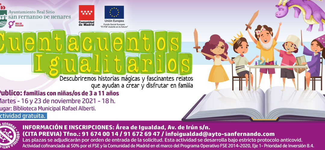 Cuentacuentos igualitarios en la Biblioteca Municipal ‘Rafael Alberti’