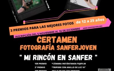 La Concejalía de Juventud pone en marcha el concurso de fotografía ‘Mi rincón en Sanfer’