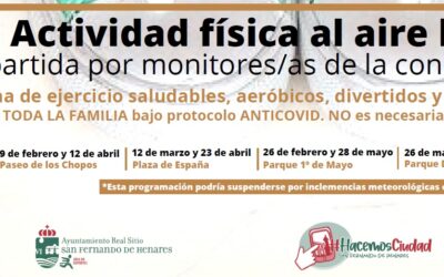 La Concejalía de Deportes pone en marcha un nuevo programa GRATUITO de actividades físicas al aire libre
