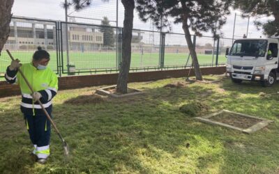 El Ayuntamiento de San Fernando de Henares emprende diversas actuaciones especiales de cara la ‘puesta a punto’ de las zonas verdes para estas semanas de primavera