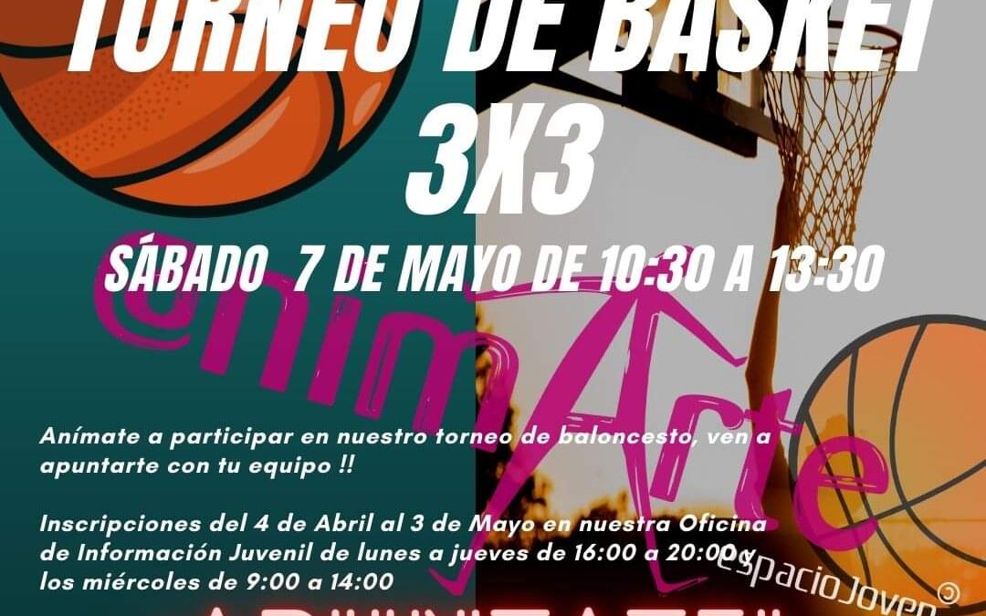 La Concejalía de Juventud organiza un torneo de baloncesto ‘3×3’ para promocionar hábitos de ocio saludables 