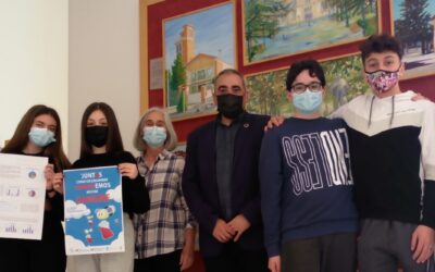 Alumnos/as del IES Vega del Jarama visitan hoy el Ayuntamiento para contar, en primera persona, su experiencia en la campaña de sensibilización para donar sangre