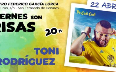 El humor de Toni Rodríguez dará continuidad al ciclo cómico ‘Los Viernes son RISAS’