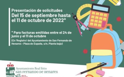 NOTA INFORMATIVA: Convocatoria de ayudas a las familias para la adquisición de material escolar. Curso 2022-2023