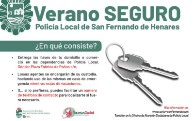 La Concejalía de Seguridad pone ‘punto y seguido’ a su programa ‘Verano Seguro’