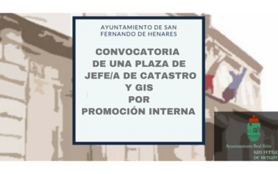 Convocatoria para la provisión de una plaza de  Jefe/a de Catastro y GIS por Promoción Interna