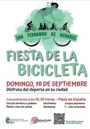 Fiesta de la Bicicleta 2022: Domingo, 18 de septiembre a las 10:30 horas